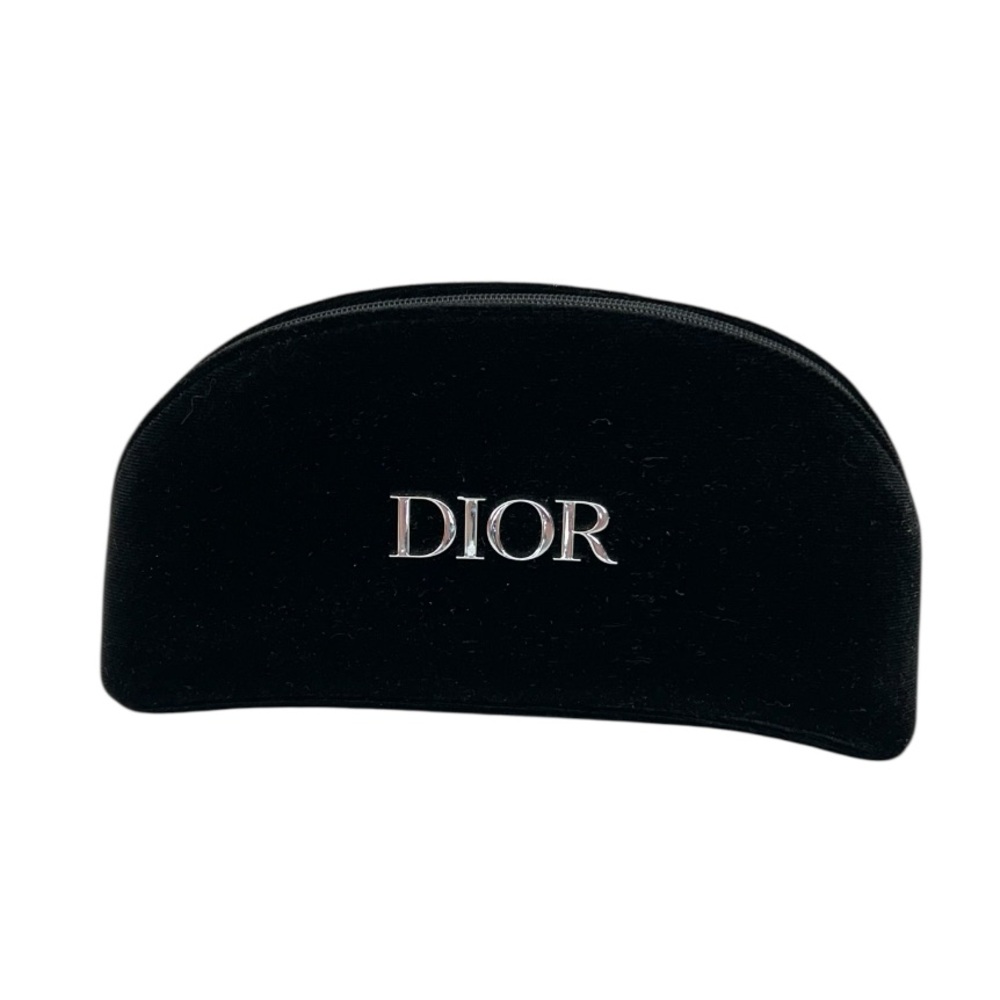 Christian Dior Beauty Black Velvet Cosmetic Pouch